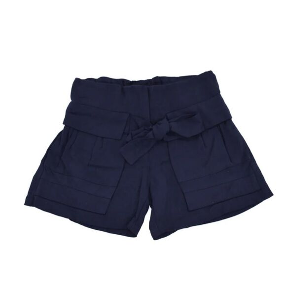 Chloé‎ Girls Shorts Navy High Waist - Youth Kids Size 4 Years - Picture 1 of 9